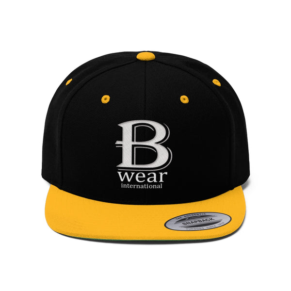 BWear  White logo Flat Bill Hat