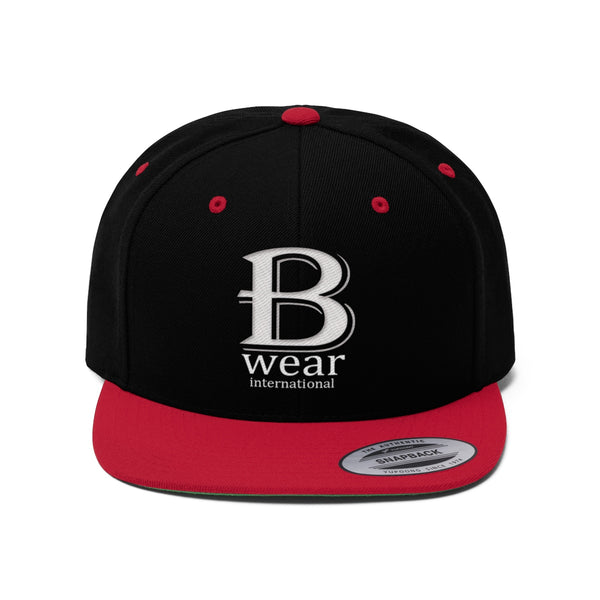 BWear  White logo Flat Bill Hat
